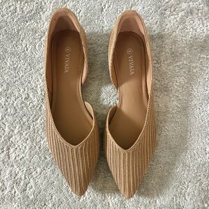 New without box VIVAIA Women's “Melia” Pointed-Toe D'Orsay Flats - size 7